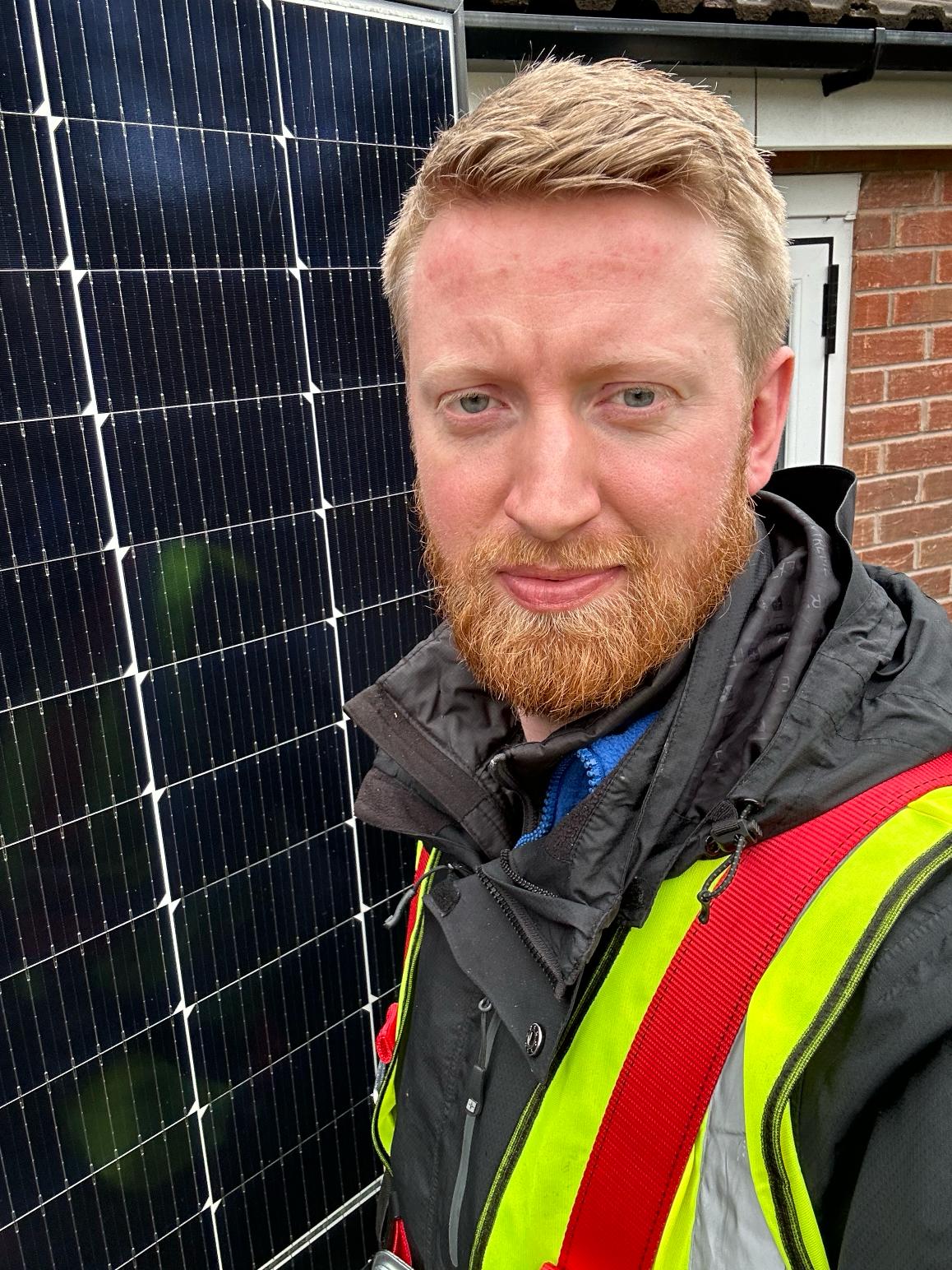 Greg Installing Solar Panels